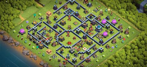 Best Anti 2 Stars Base Th13 With Link Town Hall Level 13 Base Copy