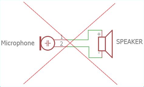 Simple Microphone To Speaker Amplifier Circuit Diagram