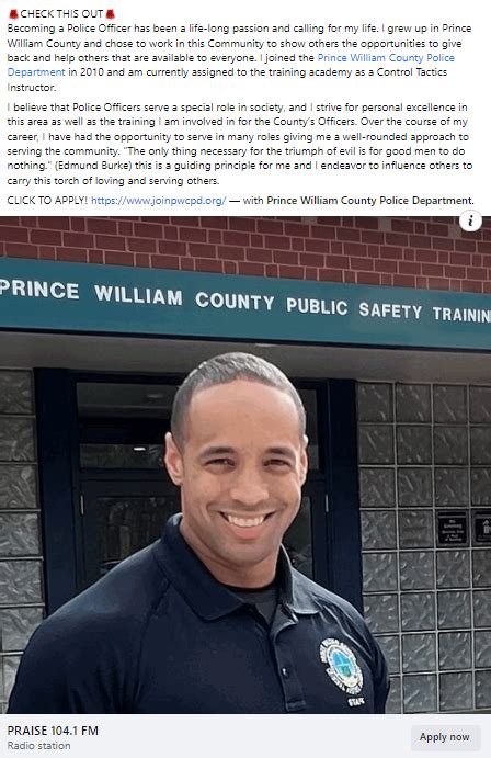 Prince William County Police Department On Twitter Recruit Master