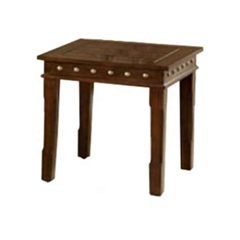 Solid Wood Coffee End Tables Set Dark Brown Pack Of 3 Saltoro