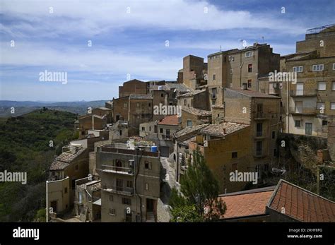 Panoramic view of Calascibetta member of I Borghi più belli d Italia