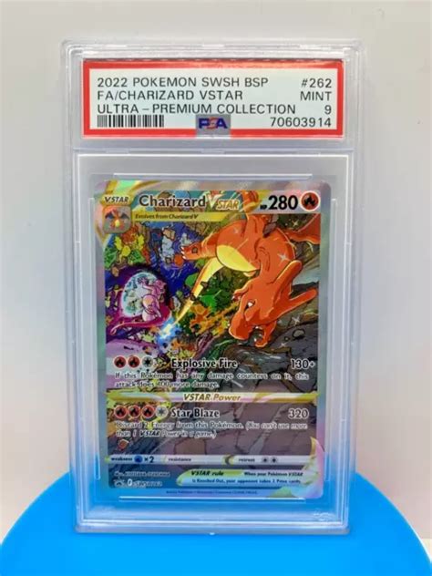 Pokemon Charizard Vstar Full Art Holo Glurak En Promo Swsh Psa