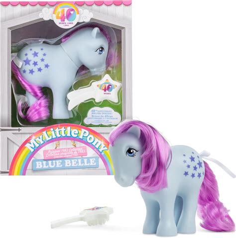 My Little Pony 40 Yıl Dönümü 10 cm Mavi Belle Orijinal 1983