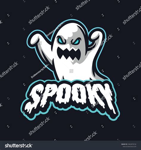 Spooky Ghost Scary Gaming Mascot Sport Stock Vector Royalty Free