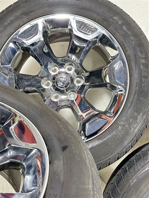 2022 Dodge Ram 1500 Chrome Clad Alloy Wheels And Tires 20 Factory Oem Set Of 4 Ebay