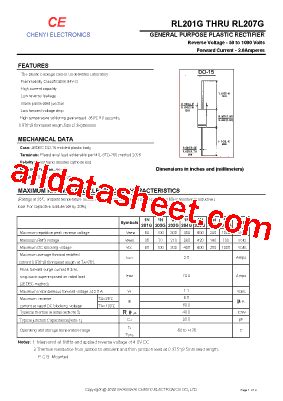 1N204G Datasheet PDF Shanghai Lunsure Electronic Tech