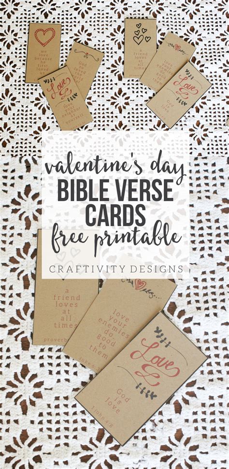 Valentine's Day Bible Verse Cards – Craftivity Designs