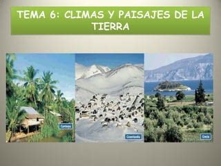 Climas Y Paisajes De La Tierra Ppt