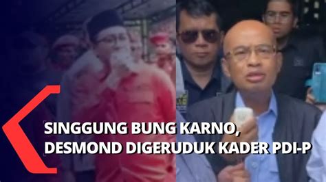 Begini Ungkapan Minta Maaf Desmond Mahesa Ke Kader PDI P Usai Dianggap