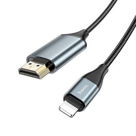 Кабель Lightning to HDMI переходник Lightning to HDMI Hoco UA15 2m HDMI ...