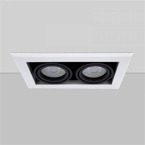 Luminaria De Techo Downlight Lux Cube Doble Unilux