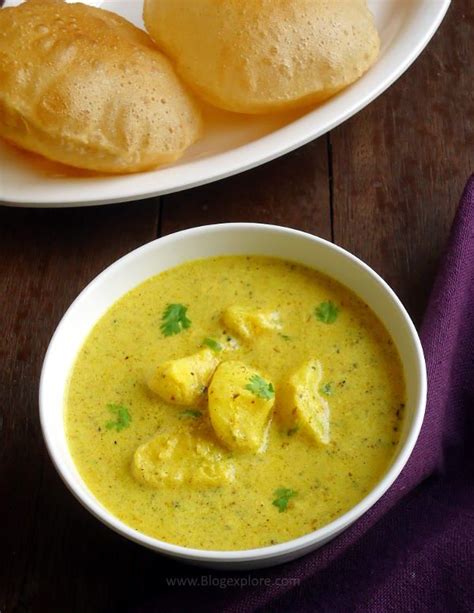 Dahi Aloo Rajasthani Aloo Ki Sabzi Potato In Yogurt Gravy