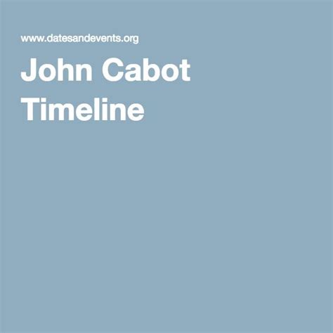 John Cabot Timeline Printable For Kids - Tedy Printable Activities