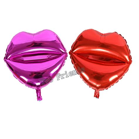 Buy Kiss Lips Shape Balloons Red Lips Foil Balloons 18inch Valentine S Day