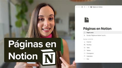 Cómo crear páginas en Notion y añadir contenido YouTube