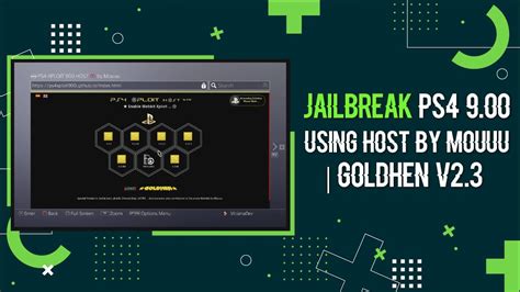 Jailbreak PS4 9 00 Using Host By Mouuu GOLDHEN V2 3 YouTube