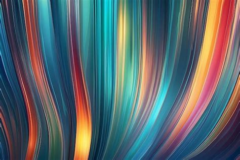 Abstract Wave Glass Vertical Line Pattern Background Texture Of Wavy Glass Illuminated With