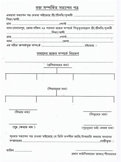 BLOOD RELATION CHART | PDF