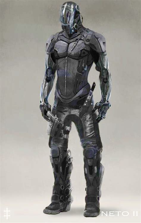 Future Technology Body Armer Black Futuristic Armour Armor Concept