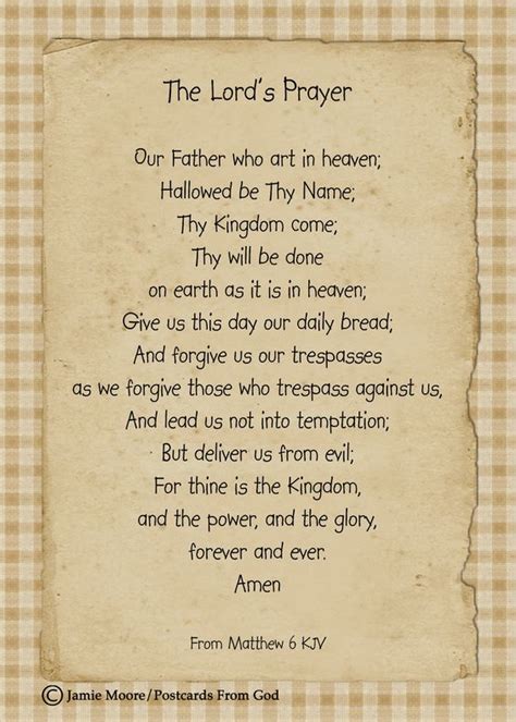 Lords Prayer Father And Lord On Pinterest