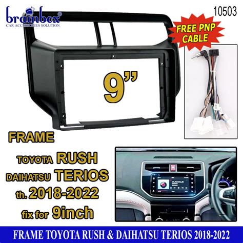 Frame Head Unit Rush Terios Inch Bingkai Panel Toyota Rush Daihatsu