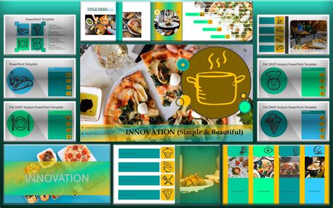 Modèle Powerpoint De Restaurant De Nourriture Créative