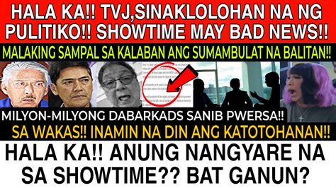 HALA KA IKAKA GULAT ITO NG LAHAT TVJ SINAKLOLOHAN NA NG PULITIKO