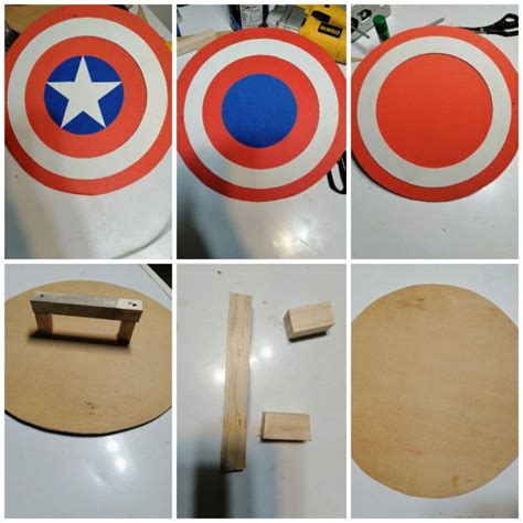 Captain America Shield Paper Craft Fast N Easy Diy Arts Crafts For Kids