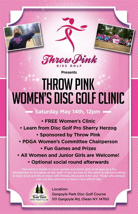 Throw Pink Womens Disc Golf Clinic Throw Pink