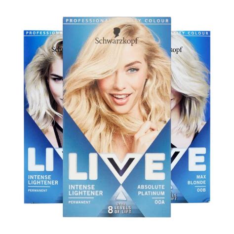 Schwarzkopf Live Intense Lightener Permanent Hair Dye Pampa