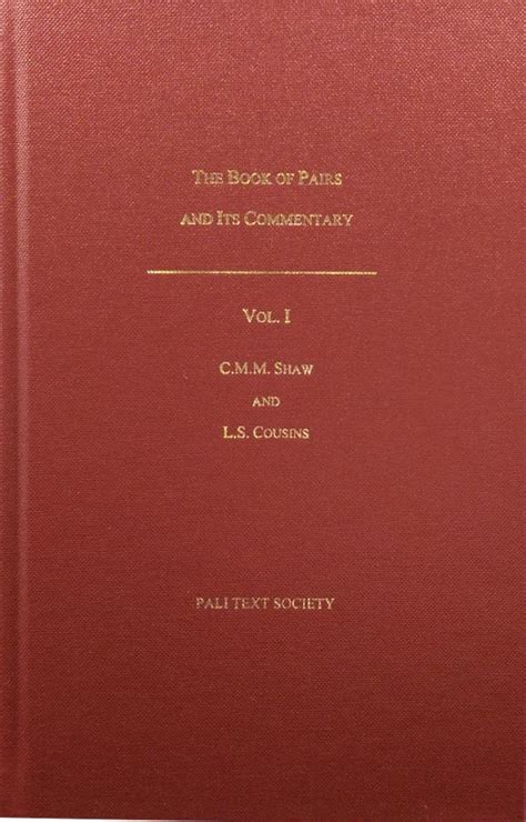 Book Of Pairs And Its Commentary A Translation Of The Yamaka And