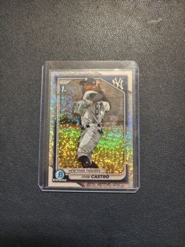 Jose Castro 126 299 1ST Speckle Refractor 2024 Bowman Chrome BCP 175