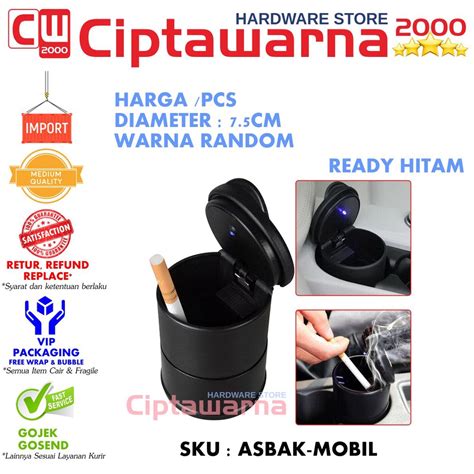 Jual Asbak Mobil Led Car Ashtray Asbak Rokok Portable Serbaguna