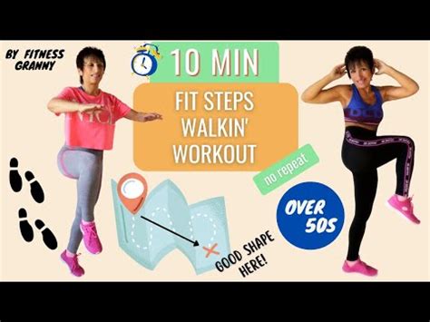 10 MIN FIT STEPS WALKING WORKOUT FOR BEGINNERS 150 CALORIES BURNED