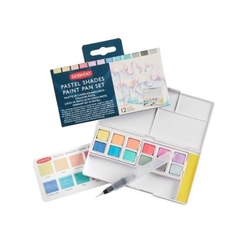 Pastel Shades Paint Pan Set Derwent Crafty Arts