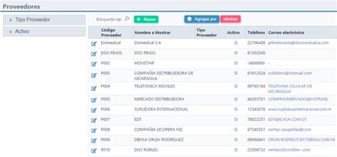 Registro De Proveedores Grupo Abacus S A