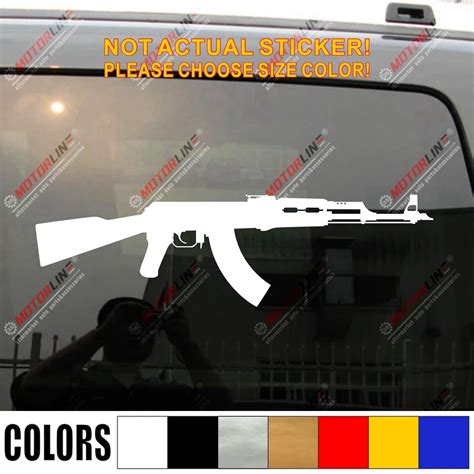 Ak 47 Ak47 Gun Car Truck Decal Bumper Sticker Windows Vinyl Die Cut