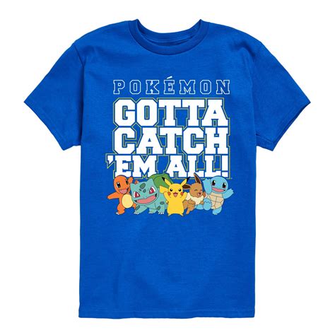 Pokémon Gotta Catch Em All Youth Short Sleeve Graphic T Shirt