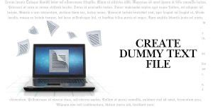 Create Dummy Text File Lipsum Hub