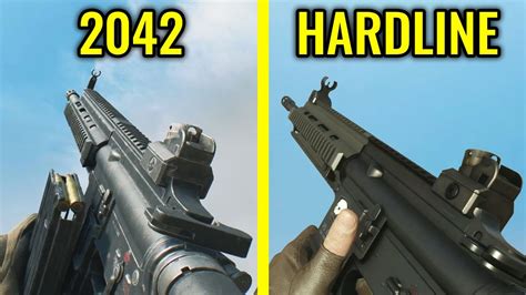 Battlefield 2042 Vs Hardline Weapons Comparison Youtube