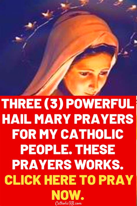 The Miracle “3 Hail Marys Devotion” Never Known To Fail Any Catholic Hail Mary Prayer