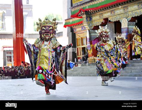 Xigaze China S Tibet Autonomous Region Th Sep Monks Perform