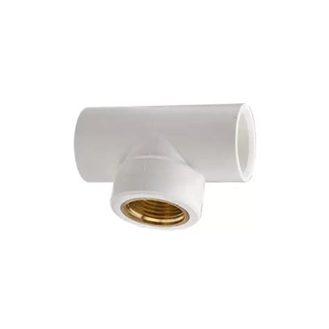 Buy Jain Irrigation Systems 25 Mm UPVC Threaded Tee Brass Insert Online