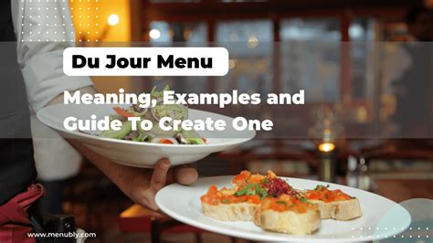 Du Jour Menu - Meaning, Examples and Guide To Create One - Menubly