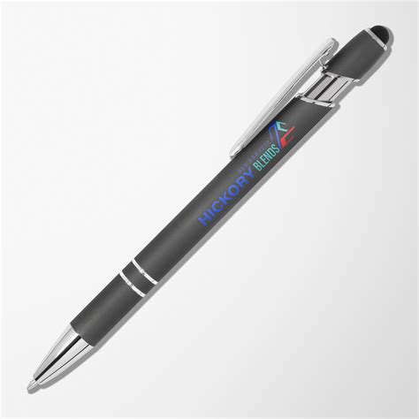 Personalised Mineral Alpha Soft Touch Pen With Stylus Pens