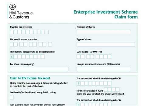 Here S How To Claim Eis Tax Reliefs This Tax Year