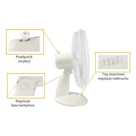 Ventilator De Masa Cu Trepte Ltc W V Plastic Metal Alb