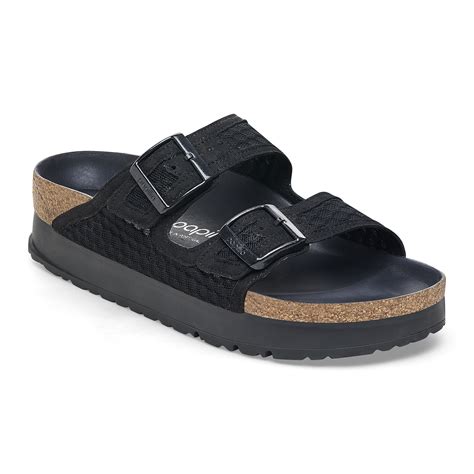 arizona flex platform synthetics black birkenstock