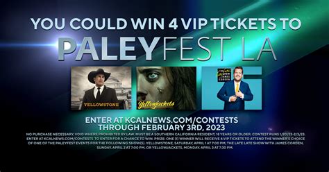 Enter to win 4 VIP tickets to PaleyFest 2023 - CBS Los Angeles