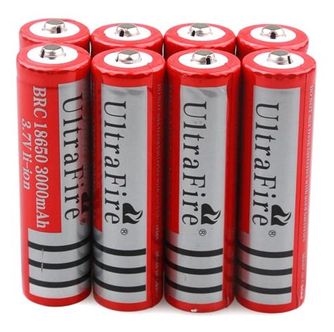 8pcs 3000mah 3 7v 18650 Baterías De Litio Recargable De Ione 1 722